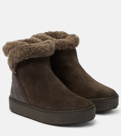 See By Chloé 20mm Juliet Suede Ankle Boots In Grey