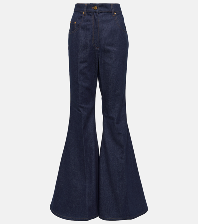 Nina Ricci High-rise Flared Jeans In Blue