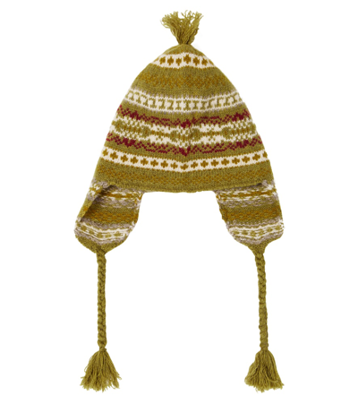 Bonpoint Baby Wool Hat In Green