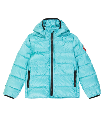 Canada Goose Kids' Crofton羽绒夹克 In Blue