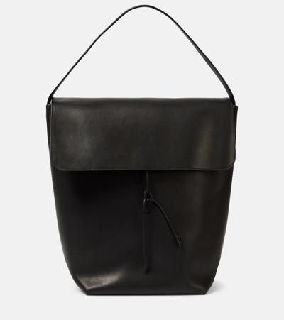 The Row N/s Park Leather Tote Bag In Black