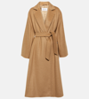 Max Mara Manuela Long-sleeved Coat In Brown
