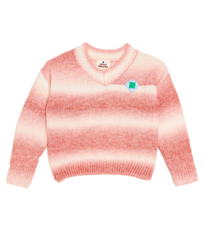 Jellymallow Kids' Embroidered Sweater In Pink