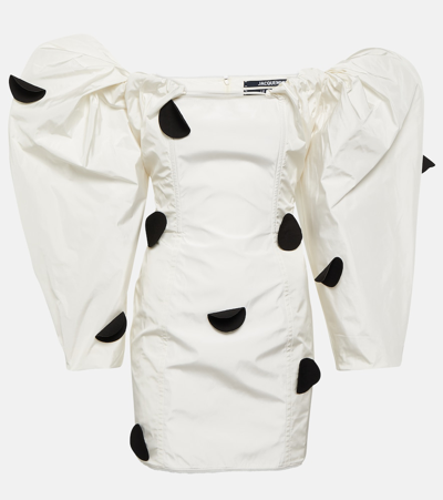 JACQUEMUS LA ROBE TAFFETAS POLKA-DOT MINIDRESS