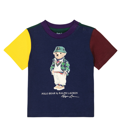 Polo Ralph Lauren Babies' Polo Bear棉质针织t恤 In Multicoloured