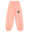 Jellymallow Printed Cotton Jersey Sweatpants In Pink