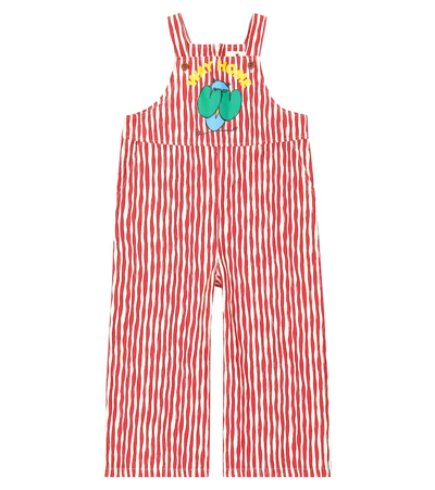 Jellymallow Kids' Printed Cotton Overalls In Multicoloured