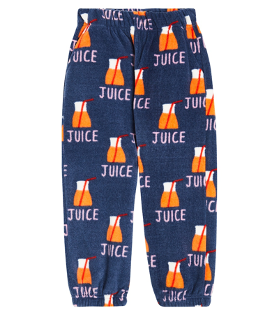 Jellymallow Kids' Printed Sweatpants In Blue