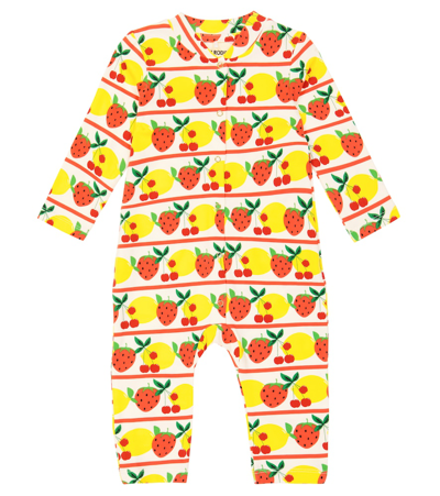 Mini Rodini Baby Printed Cotton-blend Onesie In Multicoloured