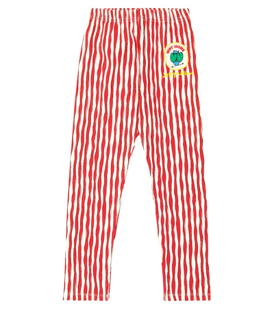 Jellymallow Kids' Printed Cotton-blend Jersey Leggings In Multicoloured
