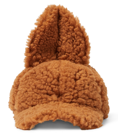 Jellymallow Kids' Faux Shearling Hat In Brown