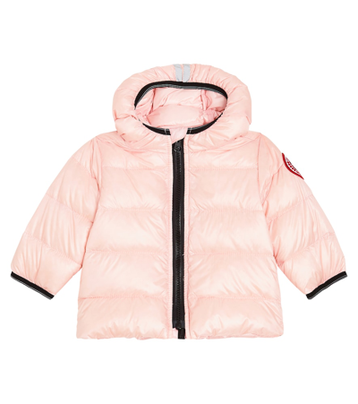 Canada Goose Baby Crofton Down Jacket In Pink