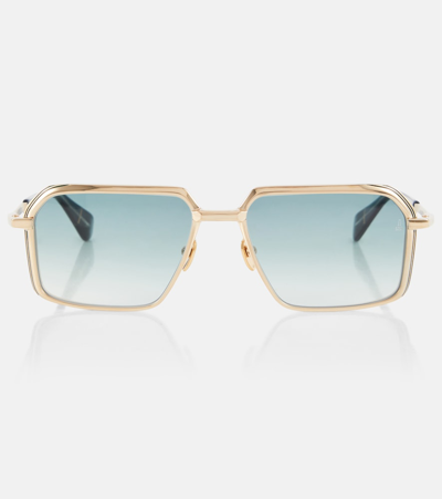 Jacques Marie Mage Vasco Square Sunglasses In Blue