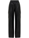 Nicholas Edwina Elasticated Cargo Trousers In Black