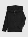 Gap Toddler Arch Logo Zip Hoodie In Black