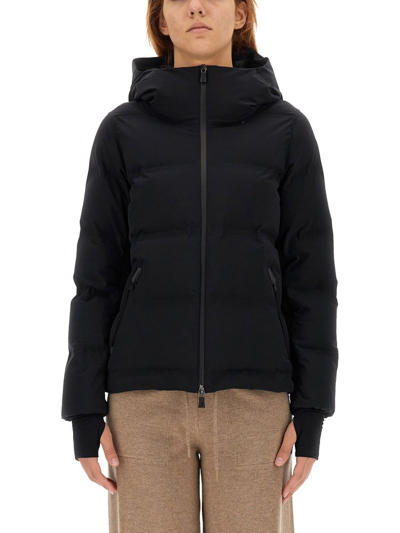 Herno Hooded Padded Jacket In Blue