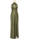 NICHOLAS EDYTH KEYHOLE-NECK GOWN