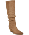 Zodiac Riau Slouch Pointed Toe Boot In Latte Suede