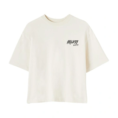 Axel Arigato Arigato Tag T-shirt In Pale Beige