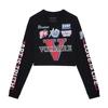 Zadig & Voltaire Iona Voltaire Multi-badge T-shirt In Schwarz