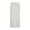 Loulou Studio Denim Long Skirt In Ivory