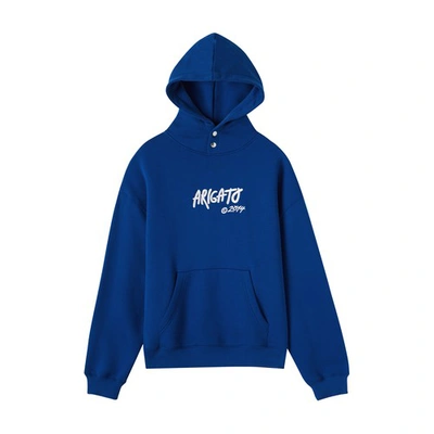Axel Arigato Arigato Tag Hoodie In Blue