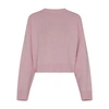 Loulou Studio Bruzzi Oversized Cropped Wool And Cashmere-blend Sweater In Pink
