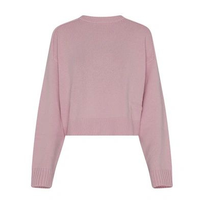 Loulou Studio Bruzzi Oversized Cropped Wool And Cashmere-blend Sweater In Pink