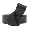 Acne Studios Knot-detail Leather Belt In Black