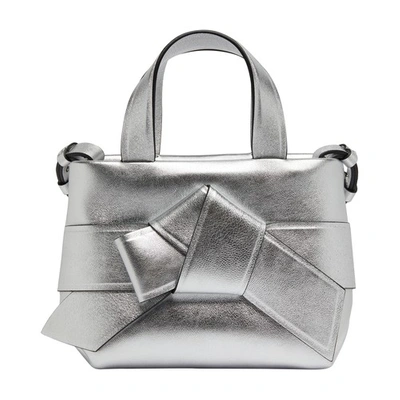 Acne Studios Hand Carried Bag In Silver