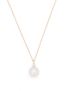 MATEO 14K YELLOW GOLD DOT PEARL AND DIAMOND NECKLACE