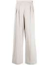 Fabiana Filippi Wool Trousers In Beige