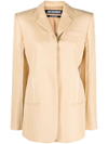 Jacquemus Beige Le Chouchou 'la Veste Caraco' Blazer In Beige