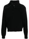 Jacquemus La Maille Vega Wool-blend Sweater In Black