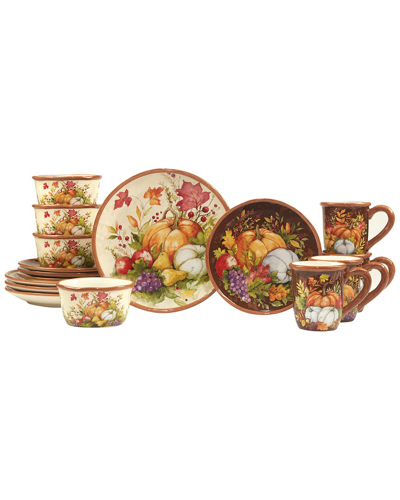 Certified International 16pc Harvest Blessings Dinnerware Set