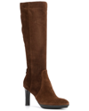 Aquatalia Rozelle Weatherproof Suede Boot In Espresso