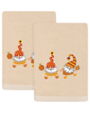 Linum Home Textiles Autumn Gnomes Embroidered 2-pc. Hand Towel