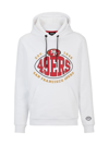 Hugo Boss Men's Boss X Nfl Cotton-blend Hoodie With Collaborative Branding In Open White