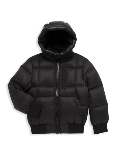 Moose Knuckles Kids' 125th Street Brand-patch Recycled-nylon-down Jacket 10-16 Years In Forrest Hill