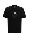 Hugo Boss Boss X Nfl Oversize-fit T-shirt With Collaborative Branding In Giants