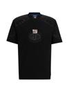 Hugo Boss Boss X Nfl Tackle Graphic T-shirt In New York Giants Black