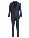 EMPORIO ARMANI MEN'S G-LINE PLAID WOOL SINGLE-BREASTED SUIT