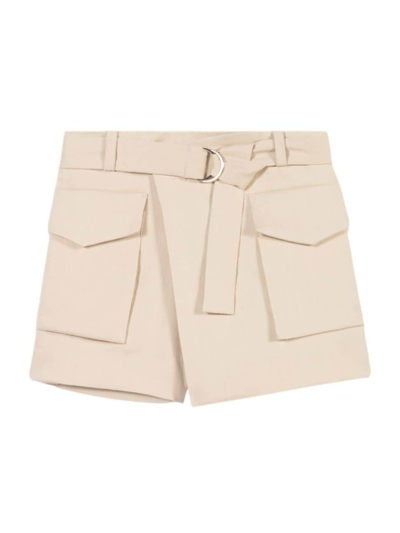 Maje Women's Asymmetric Shorts In Natural