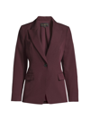 Kobi Halperin Jordi Single-button Twill Jacket In Wine