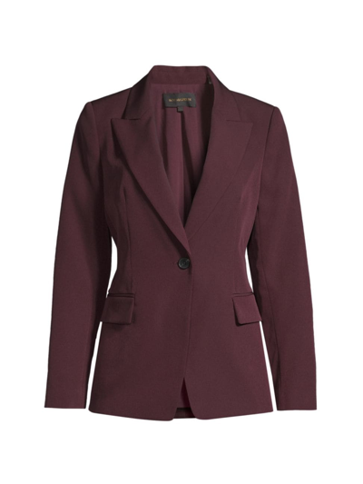 Kobi Halperin Jordi Single-button Twill Jacket In Beet