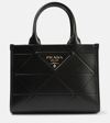 PRADA SYMBOLE SMALL LEATHER TOTE BAG