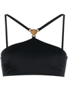 Versace Bikini Tops In Black