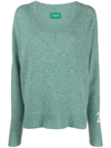 Zadig & Voltaire Rosy Cashmere-blend Jumper In Green
