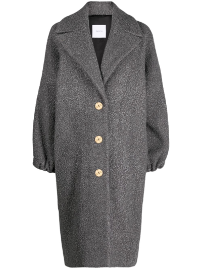 Patou Elliptic Coat In Grey