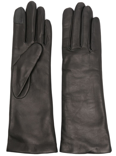 Agnelle Christina Leather Gloves In Riviera